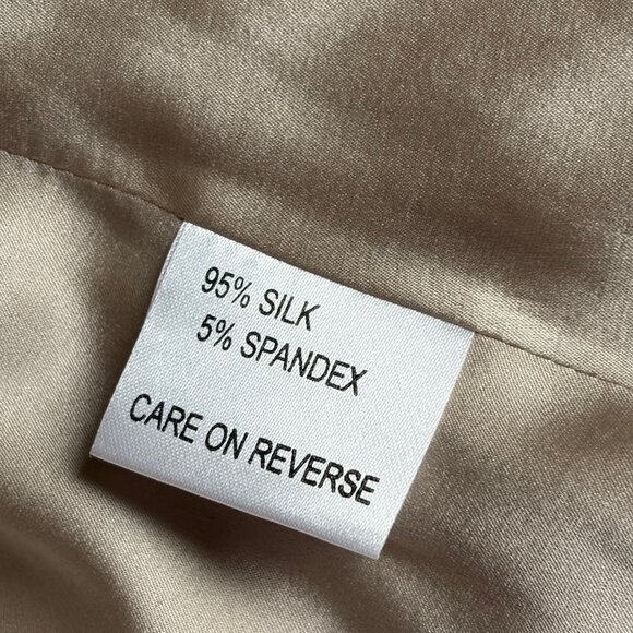 St. John Evening Silk Blend Grey / Silver Camisole Tank Top - Size 14 - Picture 5 of 9